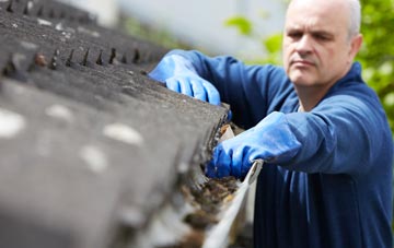 cleaning and inspecting Scotland Gate roofs
